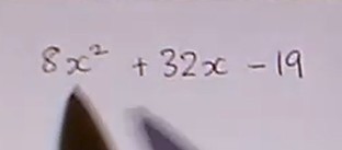 A video on Writing a Quadratic in Completed Square Form